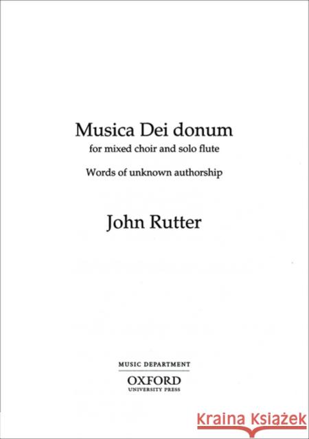 Musica Dei donum  9780193432390 Oxford University Press - książka
