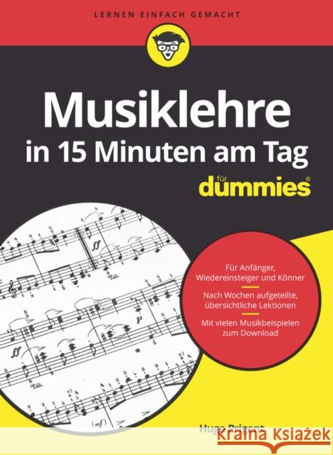 Musiklehre in 15 Minuten am Tag fur Dummies Hugo Prigent 9783527719563 Wiley-VCH Verlag GmbH - książka