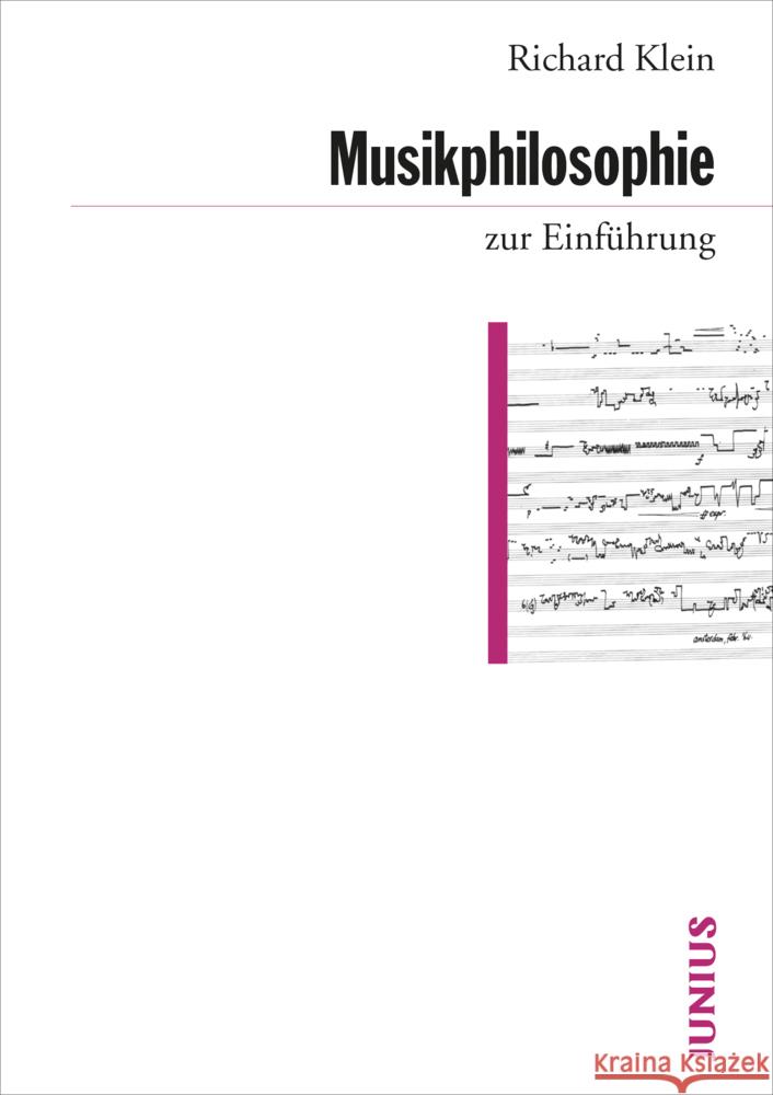 Musikphilosophie zur Einführung Klein, Richard 9783885060871 Junius Verlag - książka