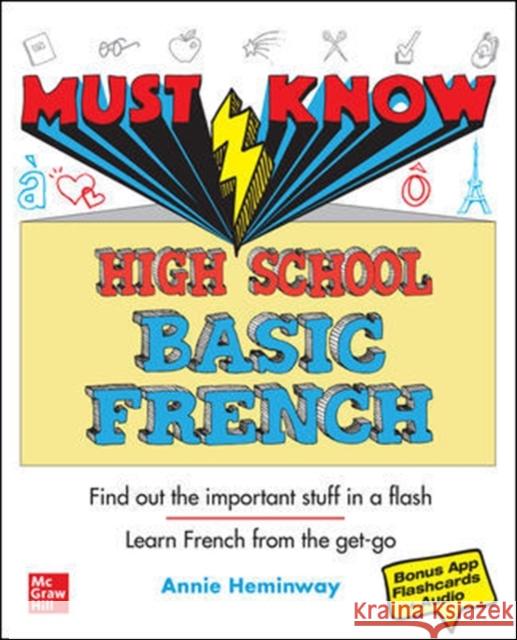 Must Know High School Basic French Annie Heminway 9781260453034 McGraw-Hill Education - książka