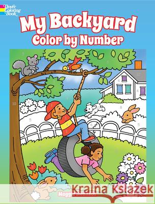 My Backyard Color by Number Maggie Swanson 9780486814612 Dover Publications - książka