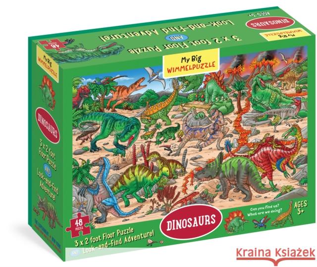 My Big Wimmelpuzzle--Dinosaurs Floor Puzzle, 48-Piece Walther, Max 9781615197729 Experiment - książka