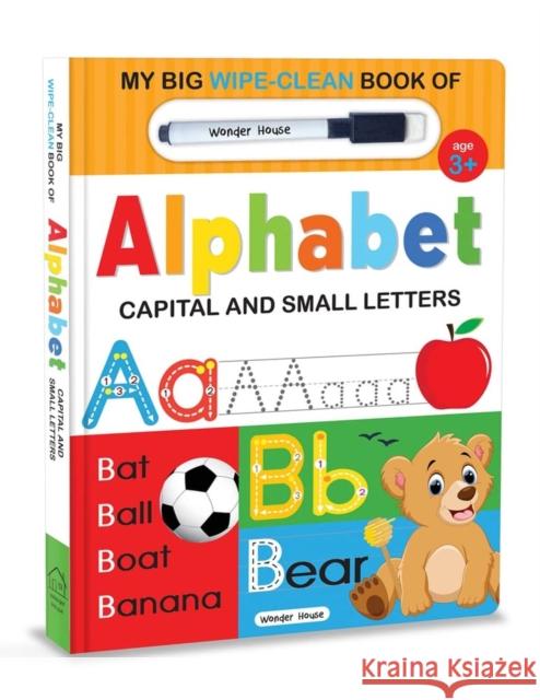 My Big Wipe And Clean Book of Alphabet Capital And Small Letters Wonder House Books 9789354401046 Wonder House Books - książka