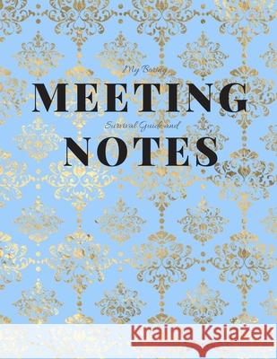 My Boring Meeting Survival Guide and Notes: 8.5x11 Meeting Notebook and Puzzle Book Gadfly Books 9781086200188 Independently Published - książka