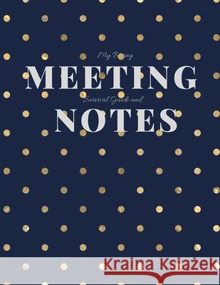 My Boring Meeting Survival Guide and Notes: 8.5x11 Meeting Notebook and Puzzle Book Gadfly Books 9781086200201 Independently Published - książka