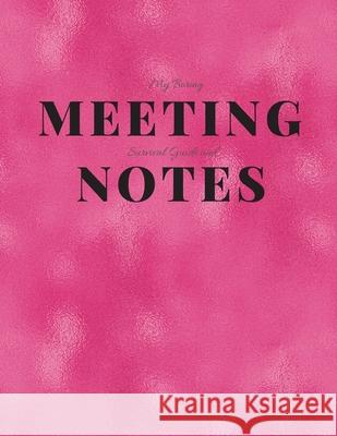 My Boring Meeting Survival Guide and Notes: 8.5x11 Meeting Notebook and Puzzle Book Gadfly Books 9781086200256 Independently Published - książka