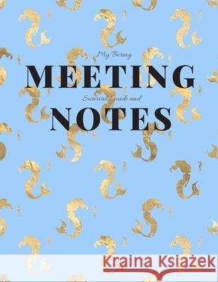 My Boring Meeting Survival Guide and Notes: 8.5x11 Meeting Notebook and Puzzle Book Gadfly Books 9781086200270 Independently Published - książka