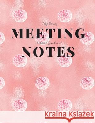 My Boring Meeting Survival Guide and Notes: 8.5x11 Meeting Notebook and Puzzle Book Gadfly Books 9781086200324 Independently Published - książka