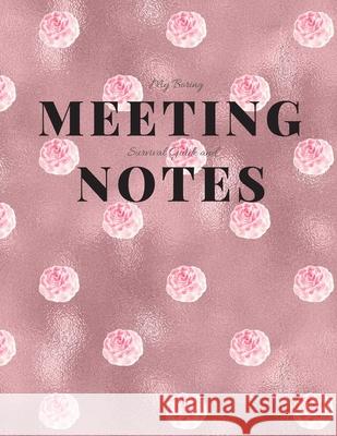 My Boring Meeting Survival Guide and Notes: 8.5x11 Meeting Notebook and Puzzle Book Gadfly Books 9781086203165 Independently Published - książka