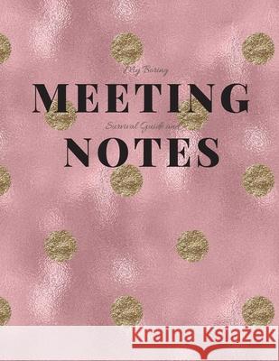 My Boring Meeting Survival Guide and Notes: 8.5x11 Meeting Notebook and Puzzle Book Gadfly Books 9781086203332 Independently Published - książka