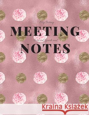 My Boring Meeting Survival Guide and Notes: 8.5x11 Meeting Notebook and Puzzle Book Gadfly Books 9781086203516 Independently Published - książka