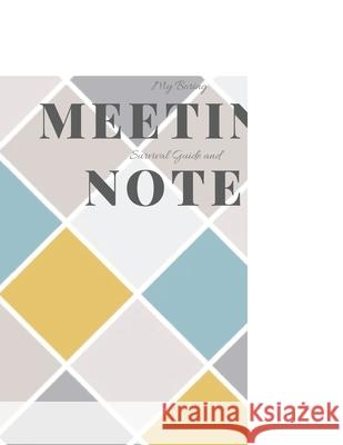 My Boring Meeting Survival Guide and Notes: 8.5x11 Meeting Notebook and Puzzle Book Gadfly Books 9781086417999 Independently Published - książka