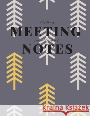 My Boring Meeting Survival Guide and Notes: 8.5x11 Meeting Notebook and Puzzle Book Gadfly Books 9781086419610 Independently Published - książka