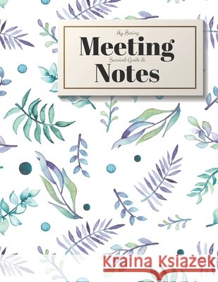 My Boring Meeting Survival Guide and Notes: 8.5x11 Meeting Notebook and Puzzle Book Gadfly Books 9781088498811 Independently Published - książka