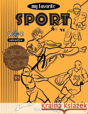 My Favorite Sport Coloring Book Mike Browne 9781544164755 Createspace Independent Publishing Platform - książka