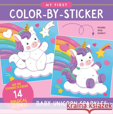 My First Color-By-Sticker Book - Baby Unicorn Sparkles  9781441347084 Peter Pauper Press - książka