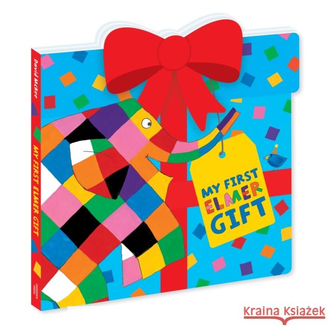 My First Elmer Gift: Shaped Board Book David McKee 9781839136276 Andersen Press Ltd - książka