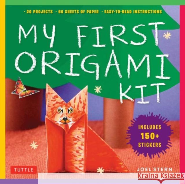 My First Origami Kit: [Origami Kit with Book, 60 Papers, 150 Stickers, 20 Projects] Joel Stern 9784805312445  - książka
