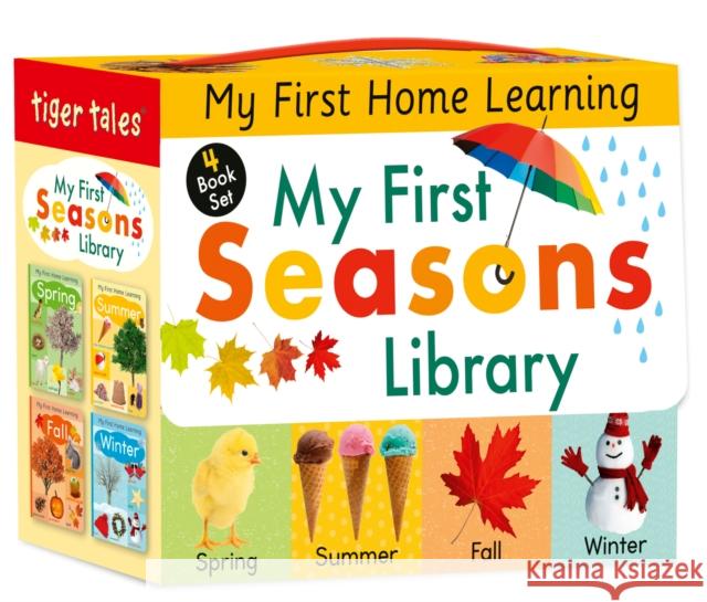 My First Seasons Library 4-Book Boxed Set: Celebrate Spring, Summer, Fall, and Winter! Lauren Crisp 9781664350250 Tiger Tales - książka
