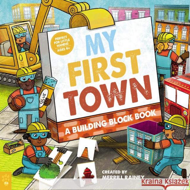 My First Town: A Building Block Book Merrill Rainey 9781250906861 Odd Dot - książka