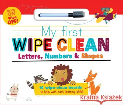 My First Wipe Clean: Letters, Numbers & Shapes Little Genius Books 9781953344571 Little Genius Books - książka