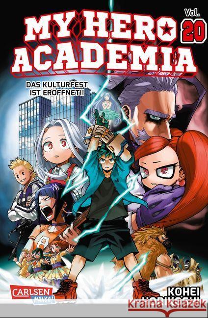 My Hero Academia - Das Kultfest ist eröffnet! : Die erste Auflage immer mit Glow-in-the-Dark-Effekt auf dem Cover! Yeah! Horikoshi, Kohei 9783551797773 Carlsen - książka