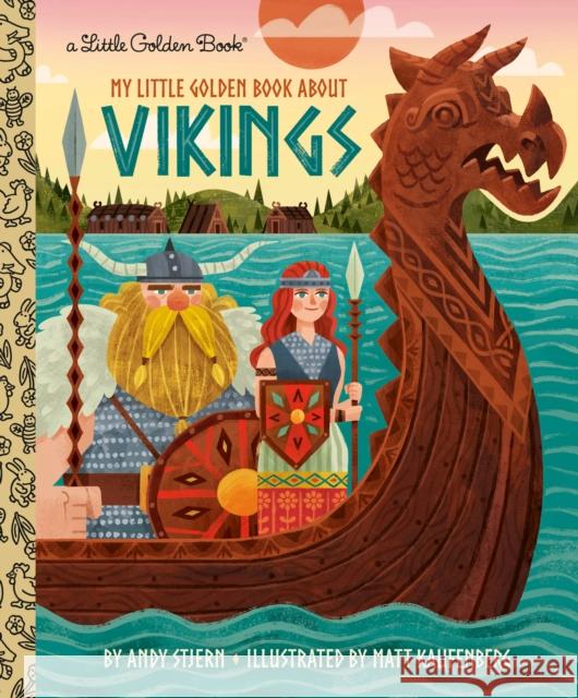 My Little Golden Book About Vikings Don Clark 9780593703304 Golden Books - książka