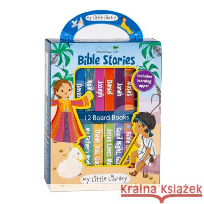 My Little Library: Bible Stories (12 Board Books) Little Grasshopper Books 9781640309968 Little Grasshopper Books - książka