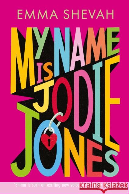 My Name is Jodie Jones Emma Shevah 9781788453516 David Fickling Books - książka