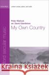 My Own Country: Vocal Score Peter Warlock David Giardiniere  9780199734269 Oxford University Press