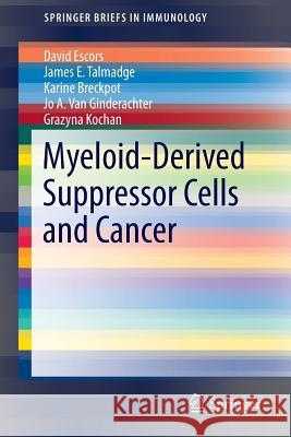 Myeloid-Derived Suppressor Cells and Cancer David Escor James Talmadge Karine Breckpot 9783319268194 Springer - książka