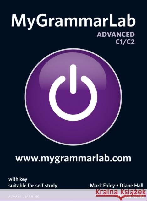 MyGrammarLab Advanced with Key and MyLab Pack Diane Hall 9781408299111 Pearson Education Limited - książka