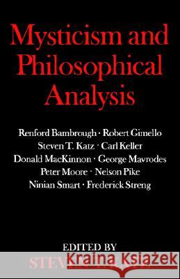 Mysticism and Philosophical Analysis Steven T. Katz 9780195200119 Oxford University Press - książka