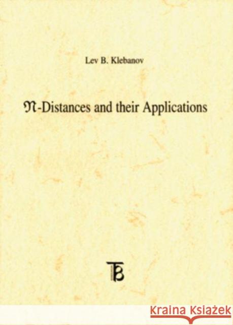 N-Distances and Their Applications Lev B. Klebanov 9788024611525 Karolinum Press - książka