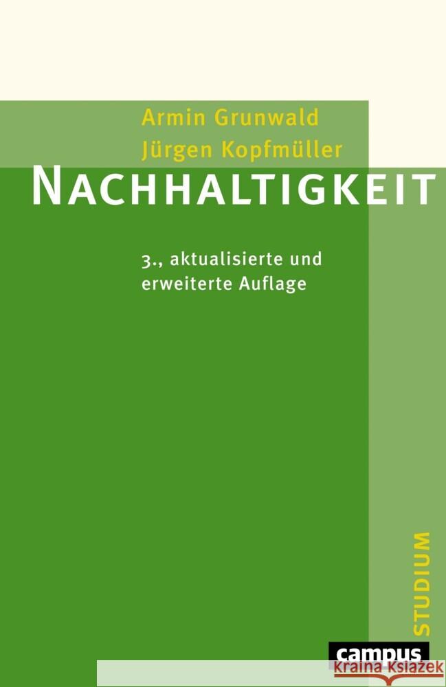 Nachhaltigkeit Grunwald, Armin, Kopfmüller, Jürgen 9783593514024 Campus Verlag - książka