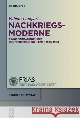 Nachkriegsmoderne Lampart, Fabian 9783110229233 Walter de Gruyter - książka