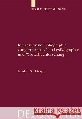 Nachträge  9783110196498 De Gruyter Mouton - książka