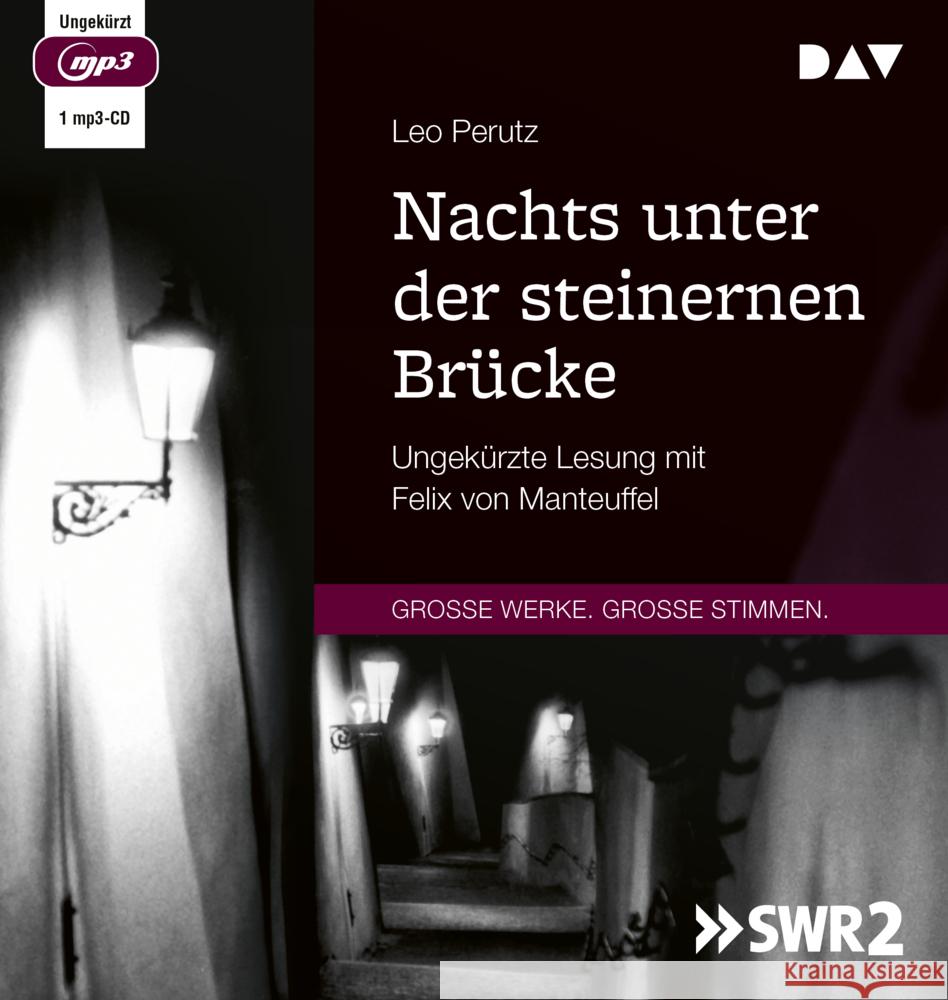 Nachts unter der steinernen Brücke, 1 Audio-CD, 1 MP3 Perutz, Leo 9783742425713 Der Audio Verlag, DAV - książka