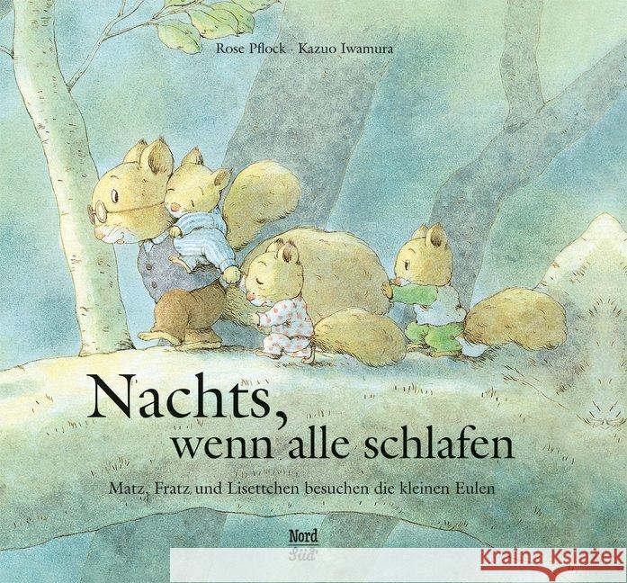 Nachts, wenn alle schlafen : Matz, Fratz und Lisettchen besuchen die kleinen Eulen Pflock, Rose Iwamura, Kazuo  9783314017766 Nord-Süd-Verlag - książka