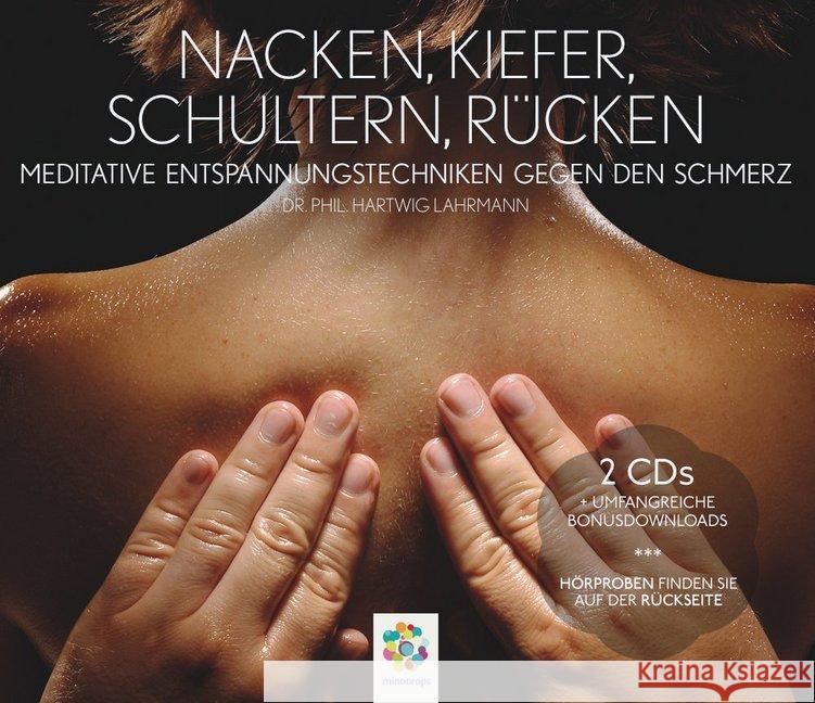 Nacken, Kiefer, Schultern, Rücken, 2 Audio-CDs : Meditative Entspannungstechniken gegen den Schmerz. Mit umfangreichen MP3-Downloads Lahrmann, Hartwig 9783906837123 minDDrops - książka