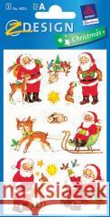 Naklejki Bożonarodzeniowe - Mikołaje  4004182040539 Avery Dennison - książka
