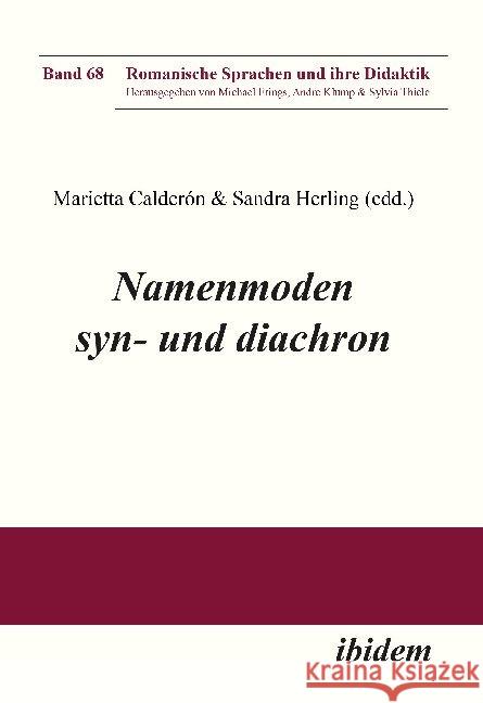 Namenmoden syn- und diachron  9783838207902 ibidem - książka