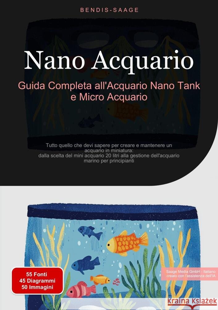 Nano Acquario: Guida Completa all'Acquario Nano Tank e Micro Acquario Saage - Italiano, Bendis A. I. 9783384524447 Saage Books - książka