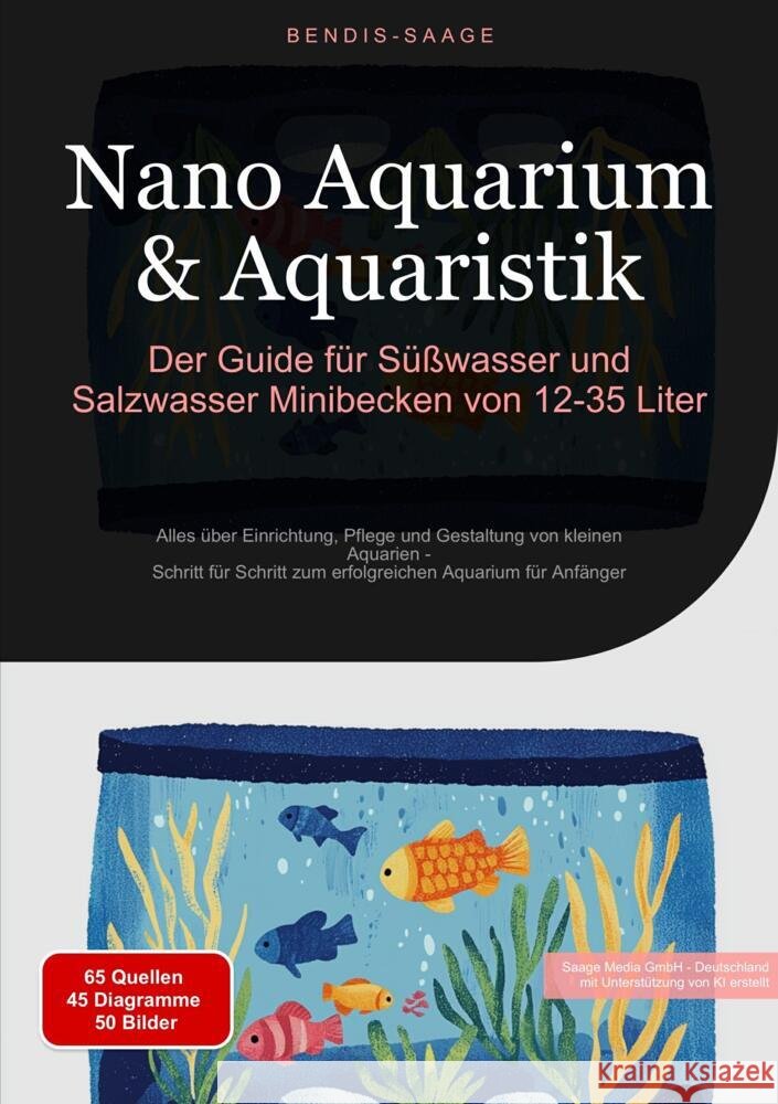Nano Aquarium & Aquaristik: Der Guide für Süßwasser und Salzwasser Minibecken von 12-35 Liter Saage - Deutschland, Bendis A. I. 9783384515421 Saage Books - książka