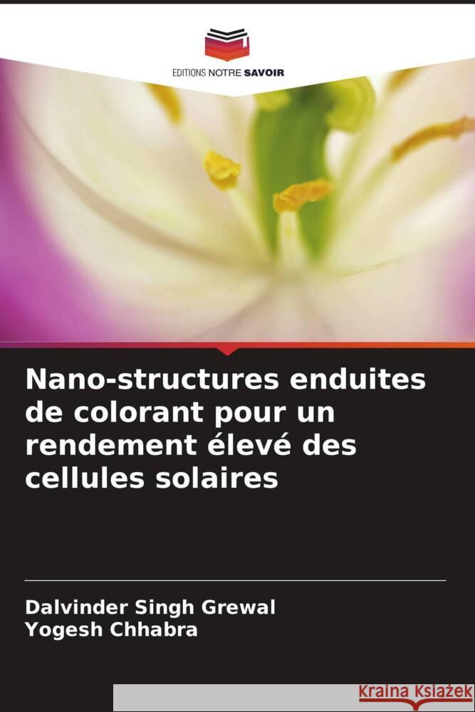 Nano-structures enduites de colorant pour un rendement élevé des cellules solaires Grewal, Dalvinder Singh, Chhabra, Yogesh 9786208385637 Editions Notre Savoir - książka