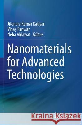 Nanomaterials for Advanced Technologies  9789811913860 Springer Nature Singapore - książka