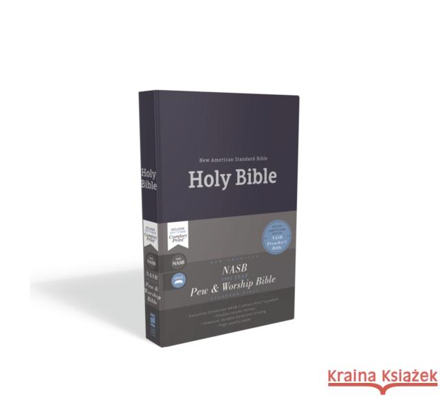 NASB, Pew and Worship Bible, Hardcover, Blue, 1995 Text, Comfort Print Zondervan 9780310451051 Zondervan - książka