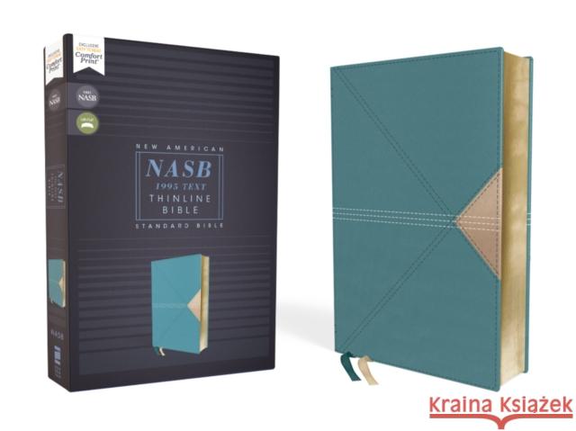 NASB, Thinline Bible, Leathersoft, Teal, Red Letter, 1995 Text, Comfort Print Zondervan 9780310450979 Zondervan - książka