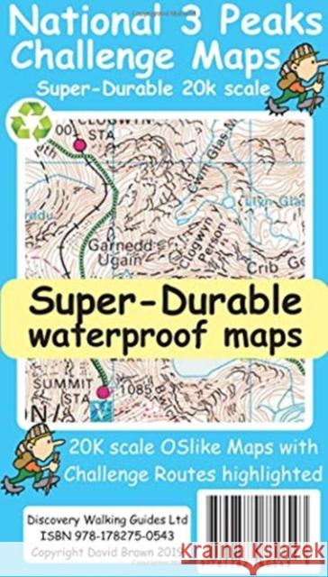 National 3 Peaks Challenge Maps David Brawn 9781782750543 Discovery Walking Guides Ltd - książka