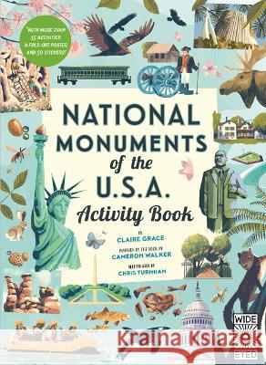 National Monuments of the USA Activity Book Chris Turnham Claire Saunders Cameron Walker 9780711287747 Wide Eyed Editions - książka